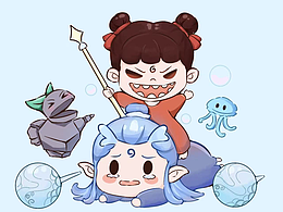 萌力全开！Q版哪吒驾龙敖丙，上演最萌“龙骑士”冒险