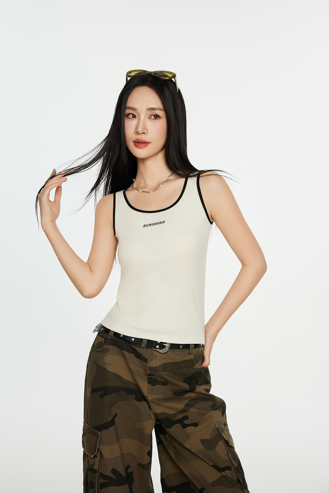 辣妹背心拍摄 穿搭背心拍摄 舒适背心拍摄 背心拍摄