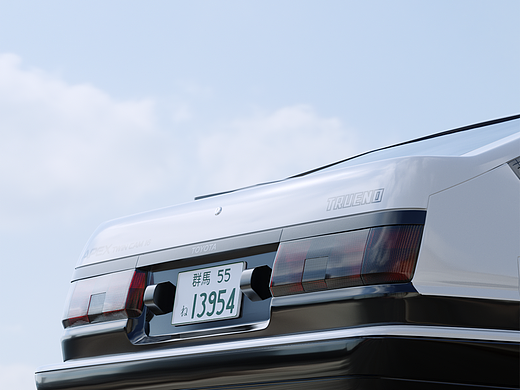 Sprinter Trueno AE86渲染（個人主頁-ZNzE3Mzk1MDg=） - 機械/交通 - 站酷設(shè)計師樗____原創(chuàng)素材 - 站酷ZCOOL