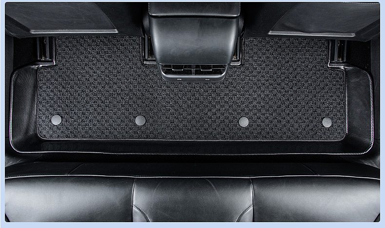 特斯拉碳纤纹脚垫建模渲染