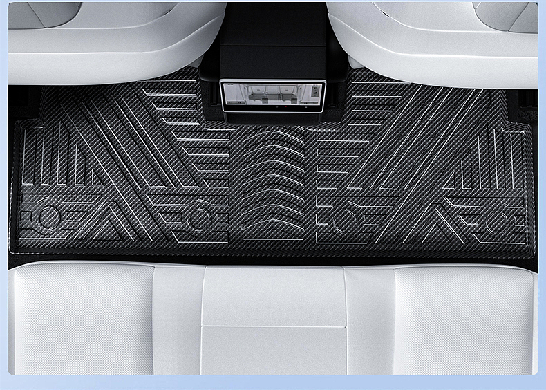 特斯拉碳纤纹脚垫建模渲染