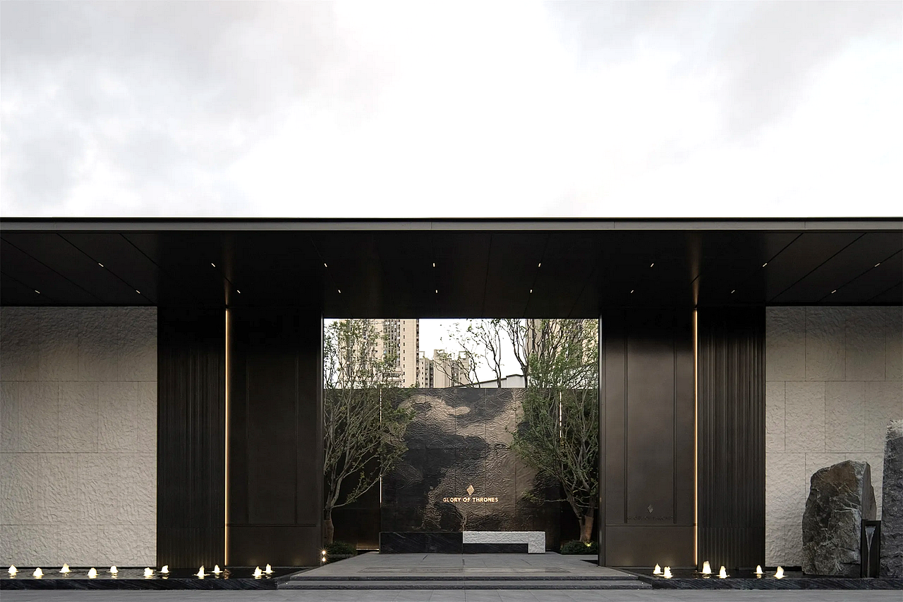 佛山龙湖御湖境示范区景观SU模型下载