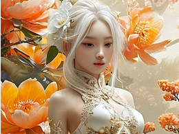 白发美女