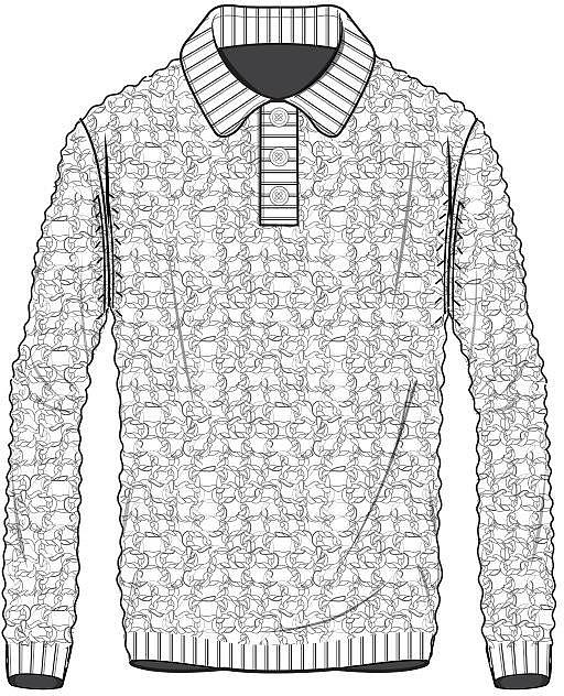 滕宏—CDR绘制套头毛衫系列款式图（图ZMzg4OTc5NzIw） - 休闲/流行服饰 - 站酷设计师滕宏原创素材 - 站酷ZCOOL