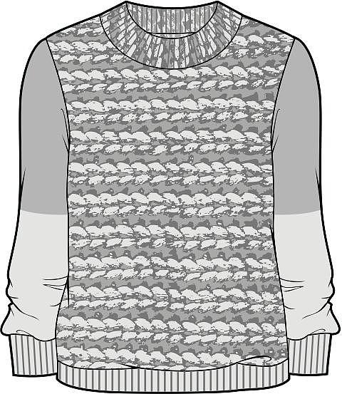 滕宏—CDR绘制套头毛衫系列款式图（图ZMzg4OTc5OTQw） - 休闲/流行服饰 - 站酷设计师滕宏原创素材 - 站酷ZCOOL