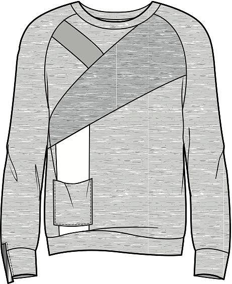 滕宏—CDR绘制套头毛衫系列款式图（图ZMzg4OTc5OTYw） - 休闲/流行服饰 - 站酷设计师滕宏原创素材 - 站酷ZCOOL