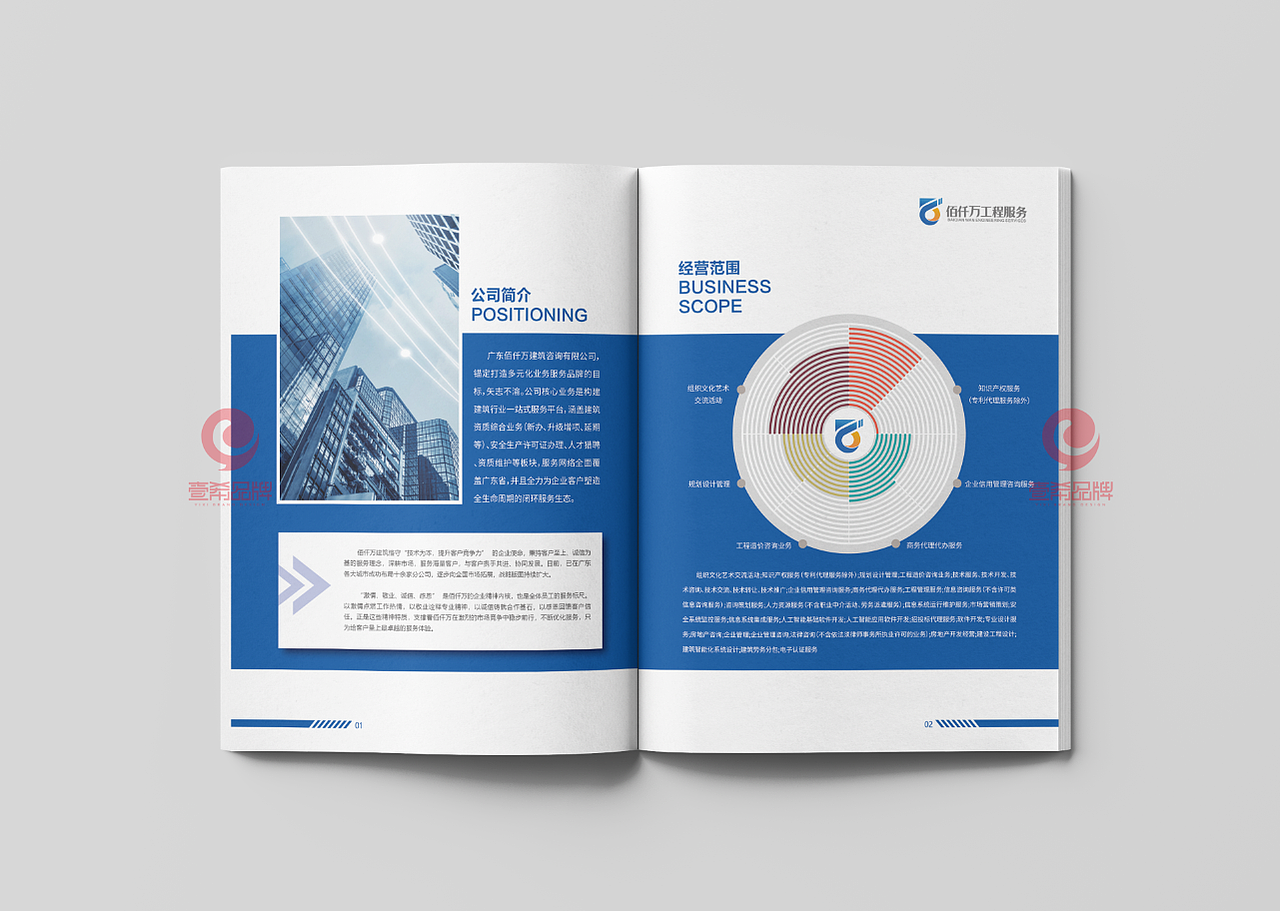 一希品牌设计---建筑咨询公司画册宣传册设计