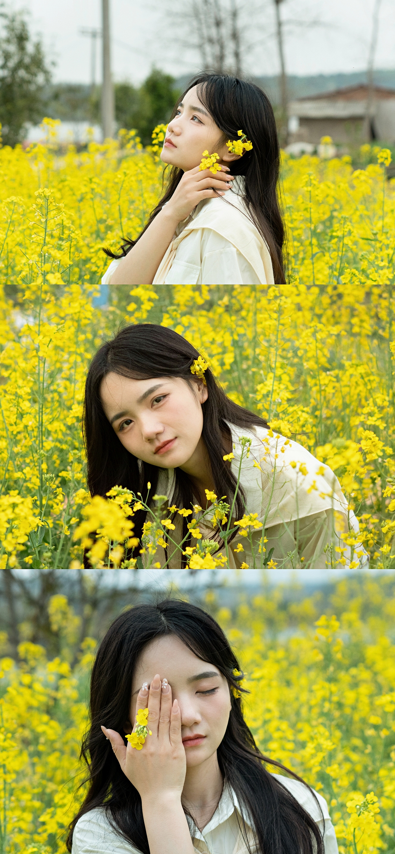 抓住油菜花的尾巴～（图ZMzg4OTg2Nzg4） - 人像摄影 - 站酷设计师爱摄影的小西原创素材 - 站酷ZCOOL