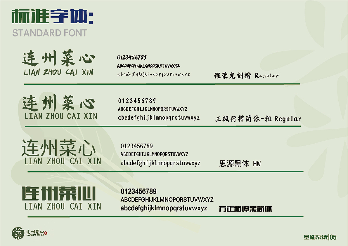 连州菜心视觉系统识别手册VIS