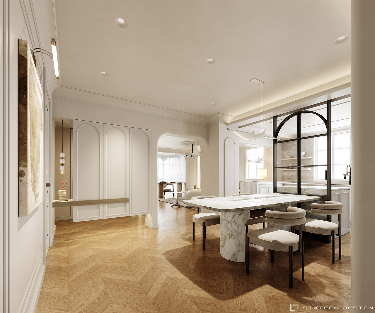 古典与现代交融的新法式（图ZMzg4OTk2MzQ0） - 家装设计 - 站酷设计师壹十陆设计Terry原创素材 - 站酷ZCOOL