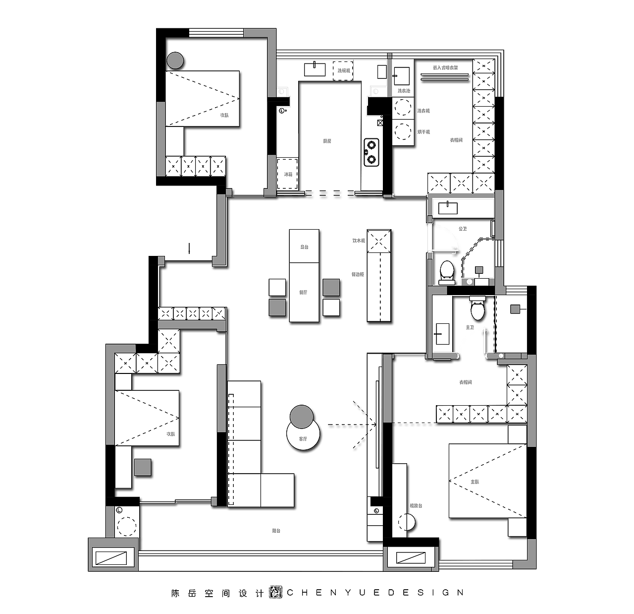 陈岳作品 | 博观江悦 142㎡ 意式极简（图ZMzg4OTk4ODU2） - 家装设计 - 站酷设计师ATDESIGN陈岳原创素材 - 站酷ZCOOL