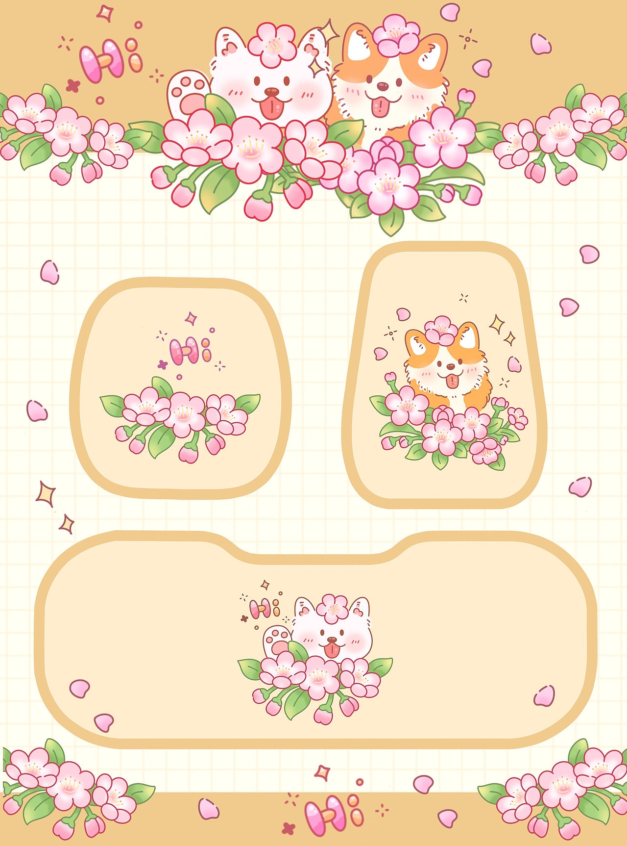 汽车坐垫（图ZMzg5MDAzNTY0） - 商业插画 - 站酷设计师水豚欢乐时光原创素材 - 站酷ZCOOL