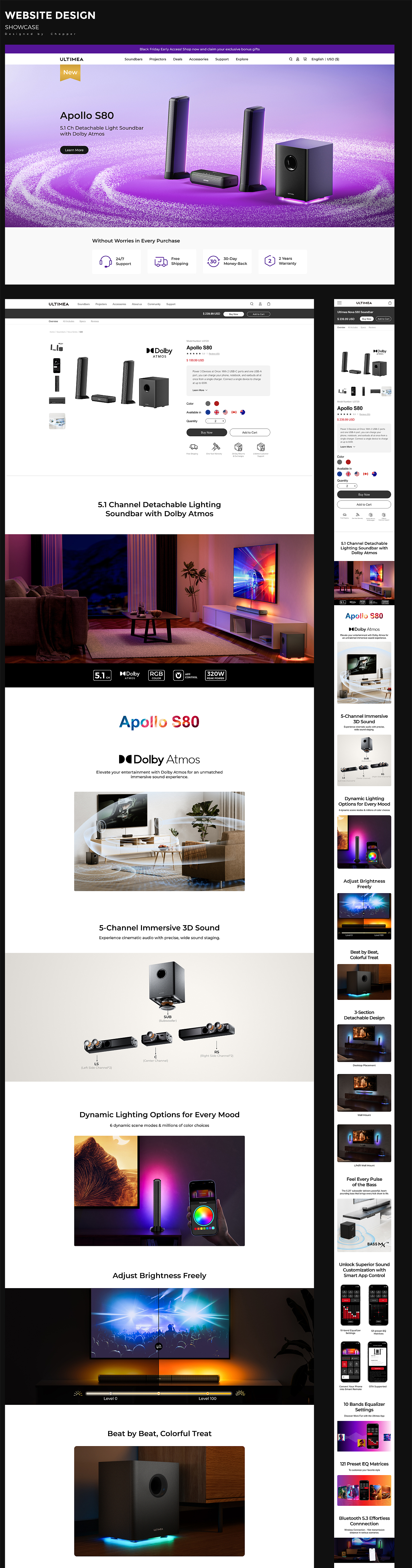 拓觅 Apollo S80 Soundbar with Dolby Atmos 声霸