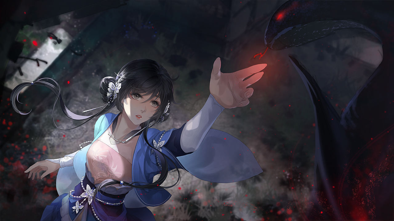 《缘定山海》弦音宣传图（图ZMzg5MDE2NjY0） - 创作习作 - 站酷设计师画画的绘豆沙原创素材 - 站酷ZCOOL