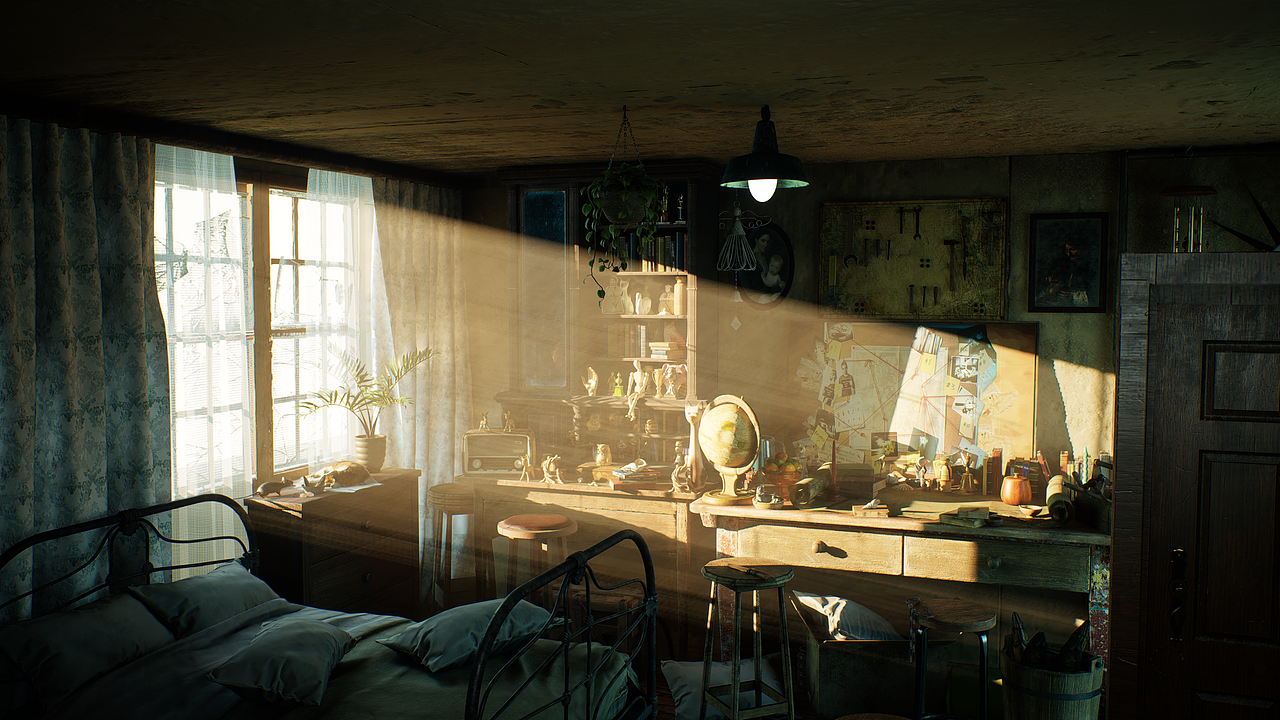 室内氛围场景制作渲染