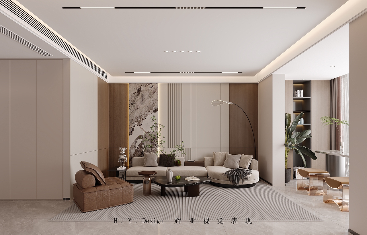 四套不同户型客餐厅