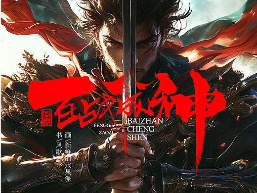 风歌造字691-绝世武神等5款书法字合辑
