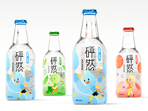 "砰然"苏打水饮料包装设计
