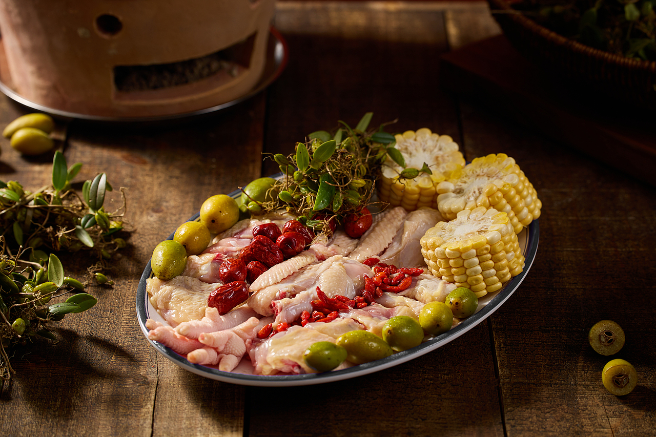 大麦案例【旺华记橄榄鸡煲】美食摄影 专业设备拍摄