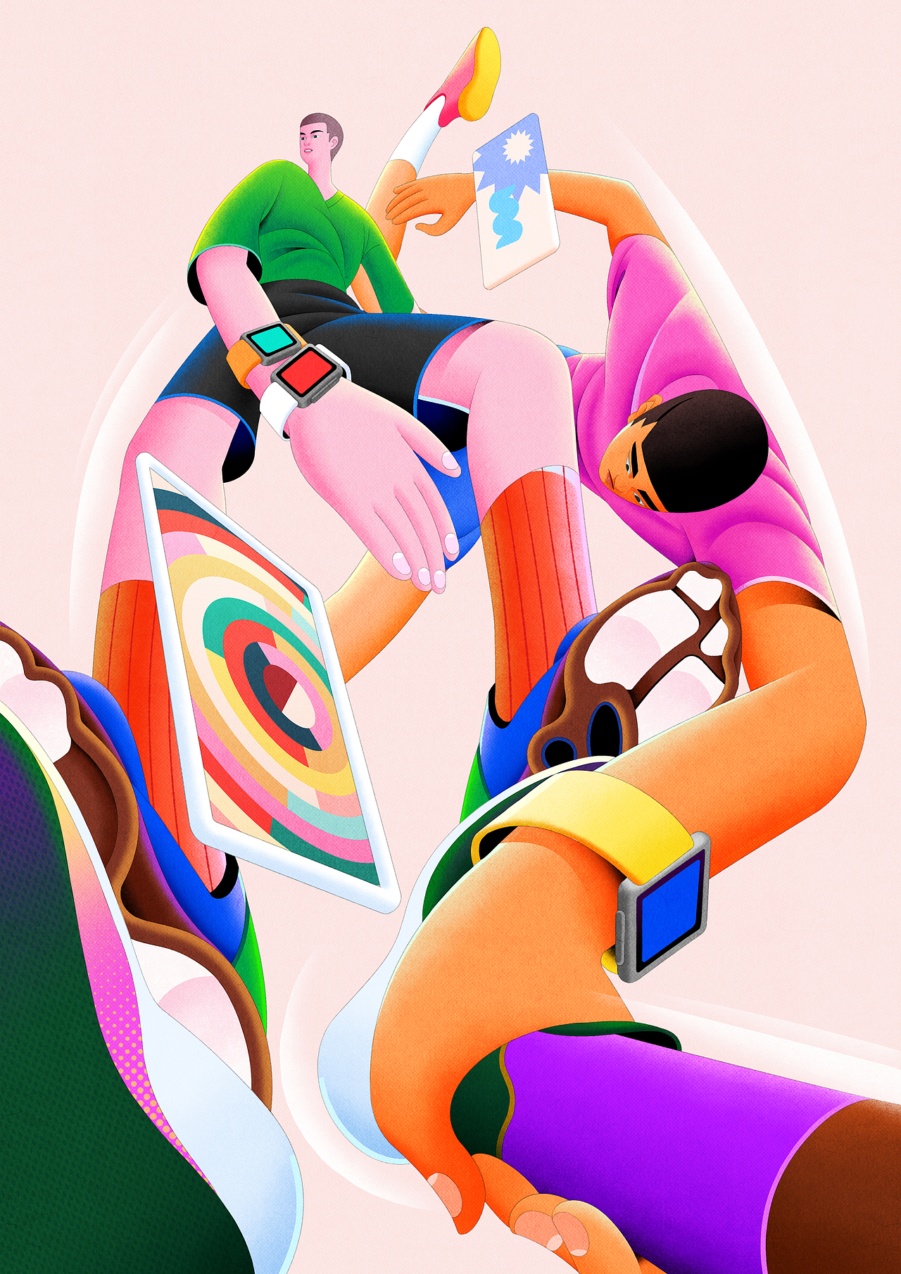 一些关于运动的插画