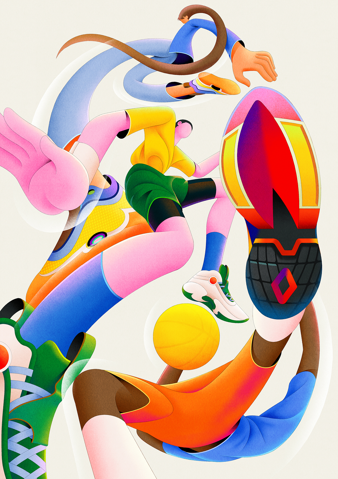 一些关于运动的插画