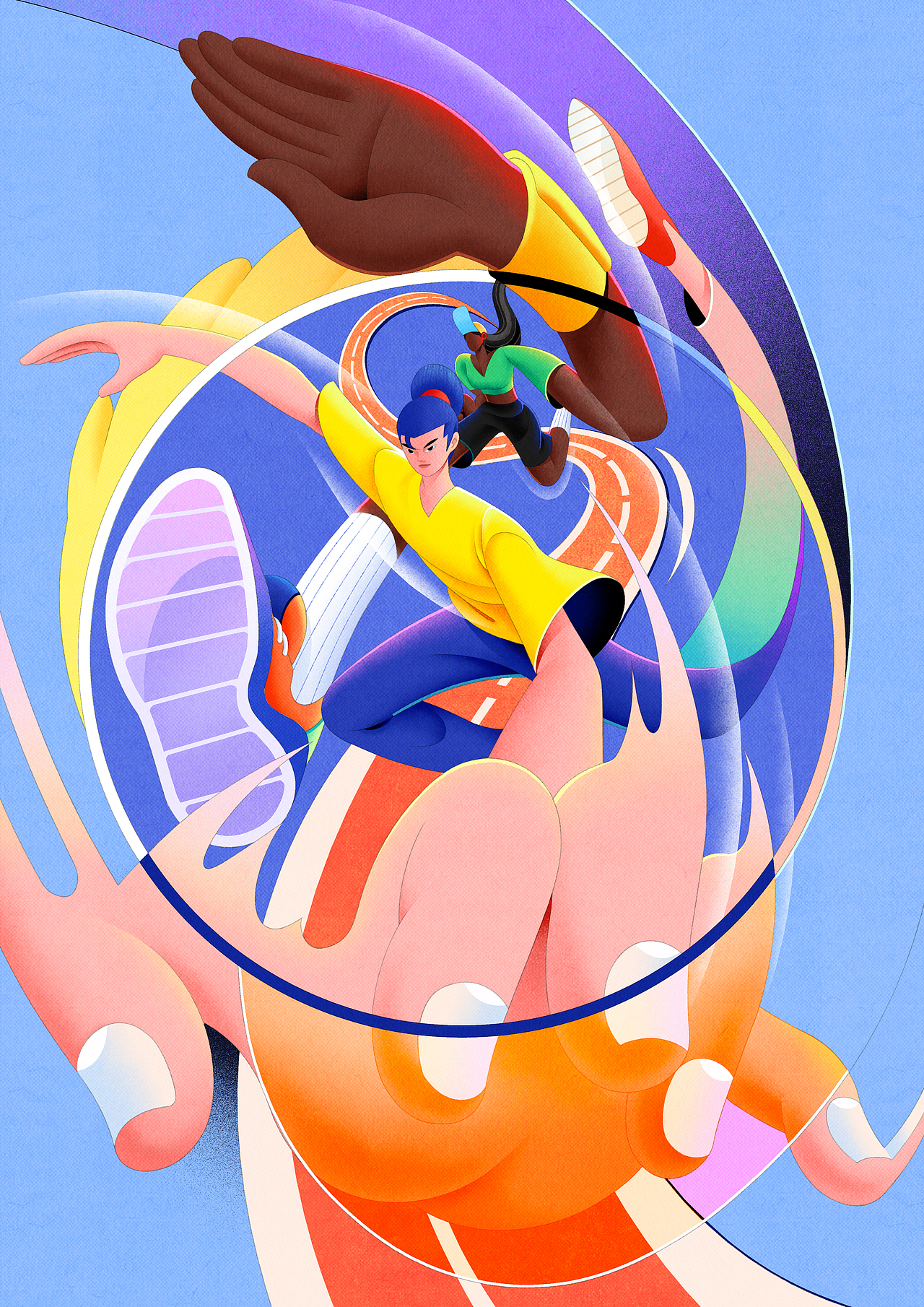 一些关于运动的插画