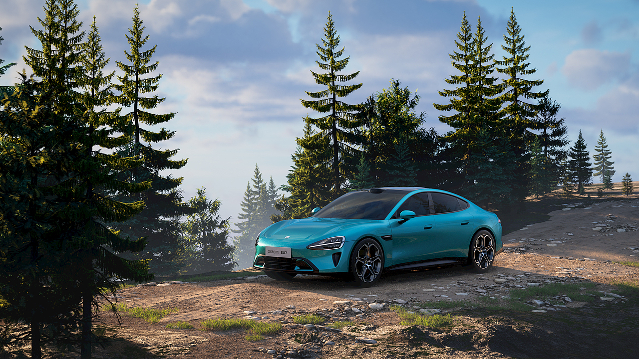 XIAOMI SU7 小米SU7 CGI 汽车场景渲染