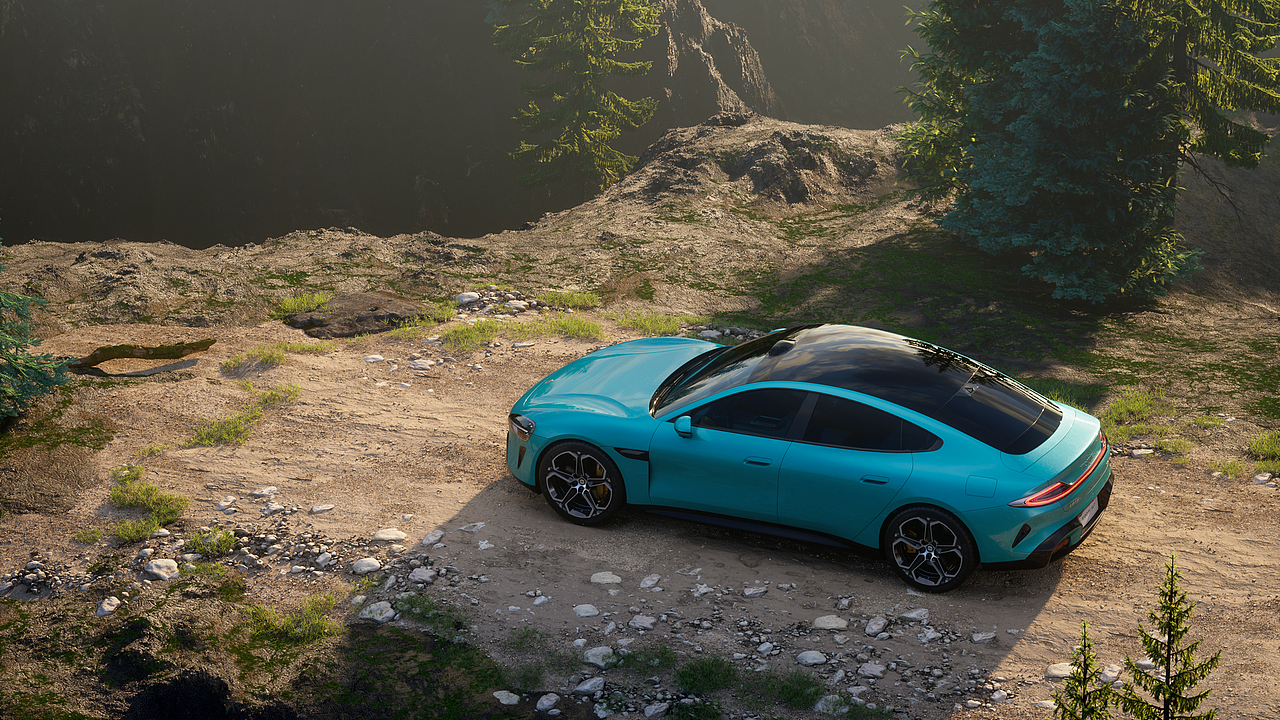 XIAOMI SU7 小米SU7 CGI 汽车场景渲染