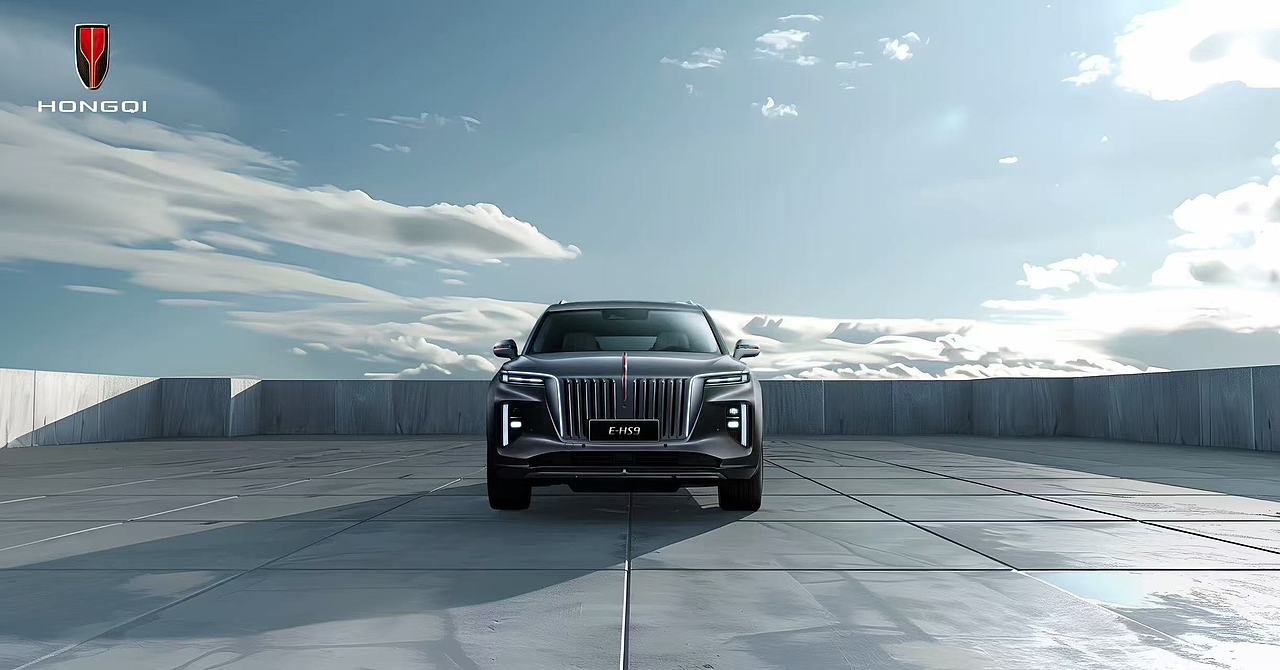 红旗汽车-风景/建筑海报