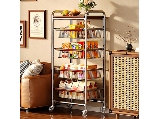 中古轻奢电镀推车