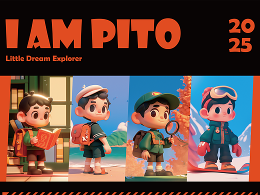 AIGC人物IP设计“I am Pito”
