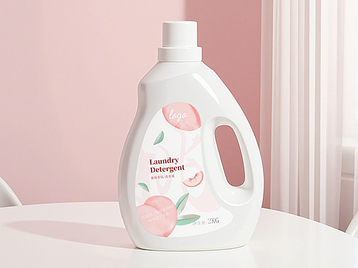 水蜜桃香氛洗衣液包装设计（日化品类）