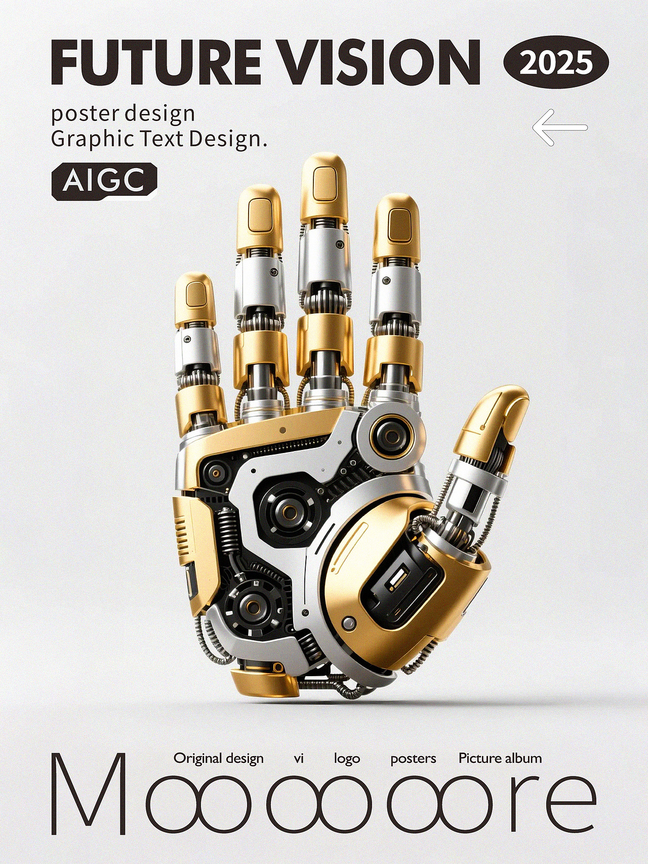 金属科技风海报练习