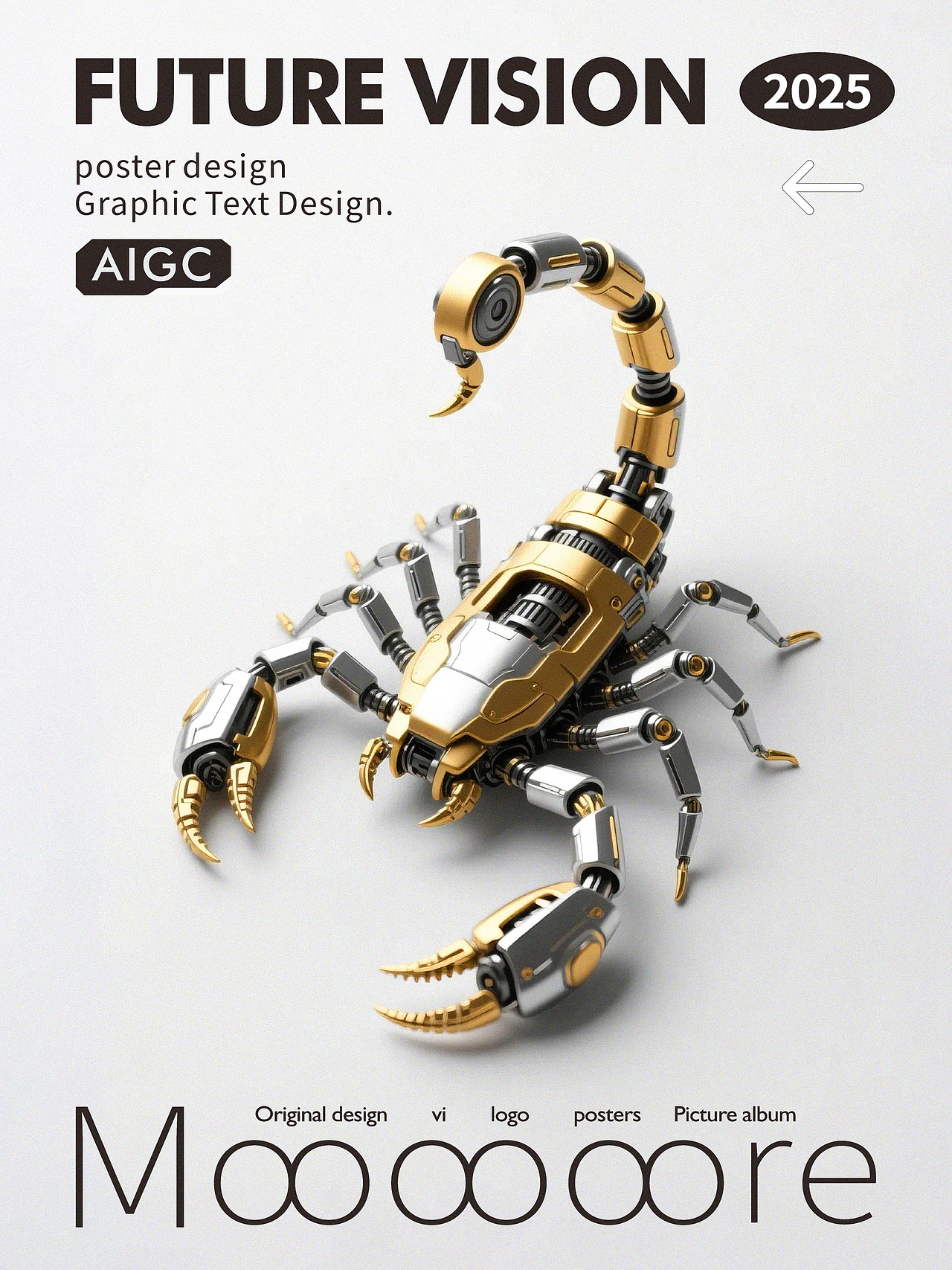 金属科技风海报练习