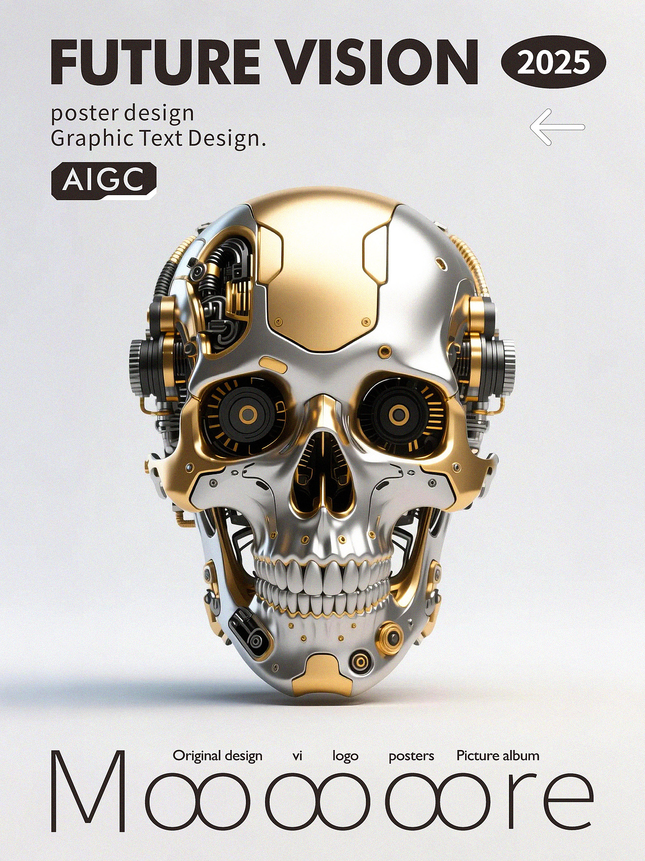 金属科技风海报练习