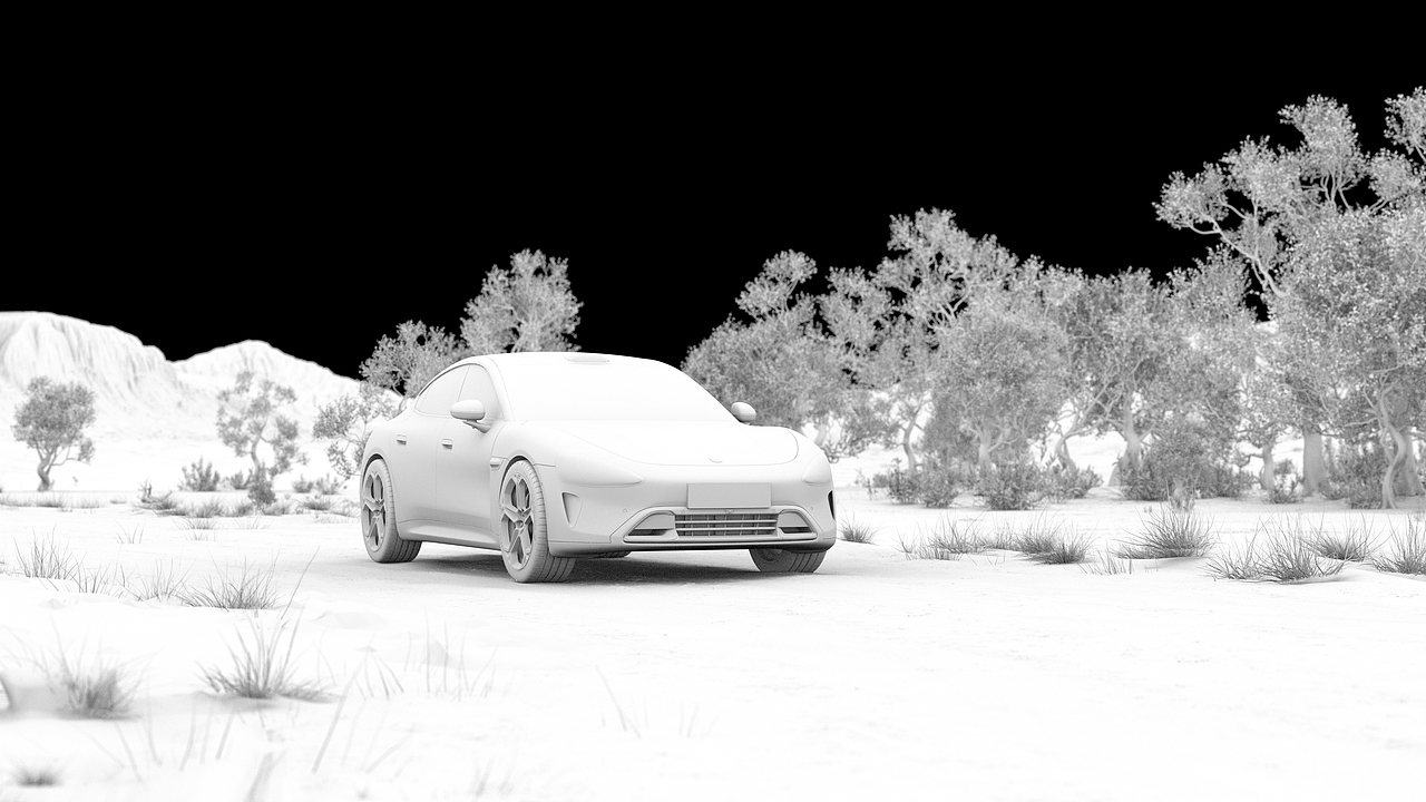 XIAOMI SU7 小米SU7 CGI 汽车场景渲染