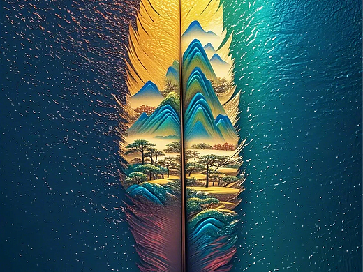 超赞的千里江山图手机锁屏壁纸