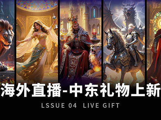 直播礼物动效第4期｜中东海外｜大量礼物成品可选购