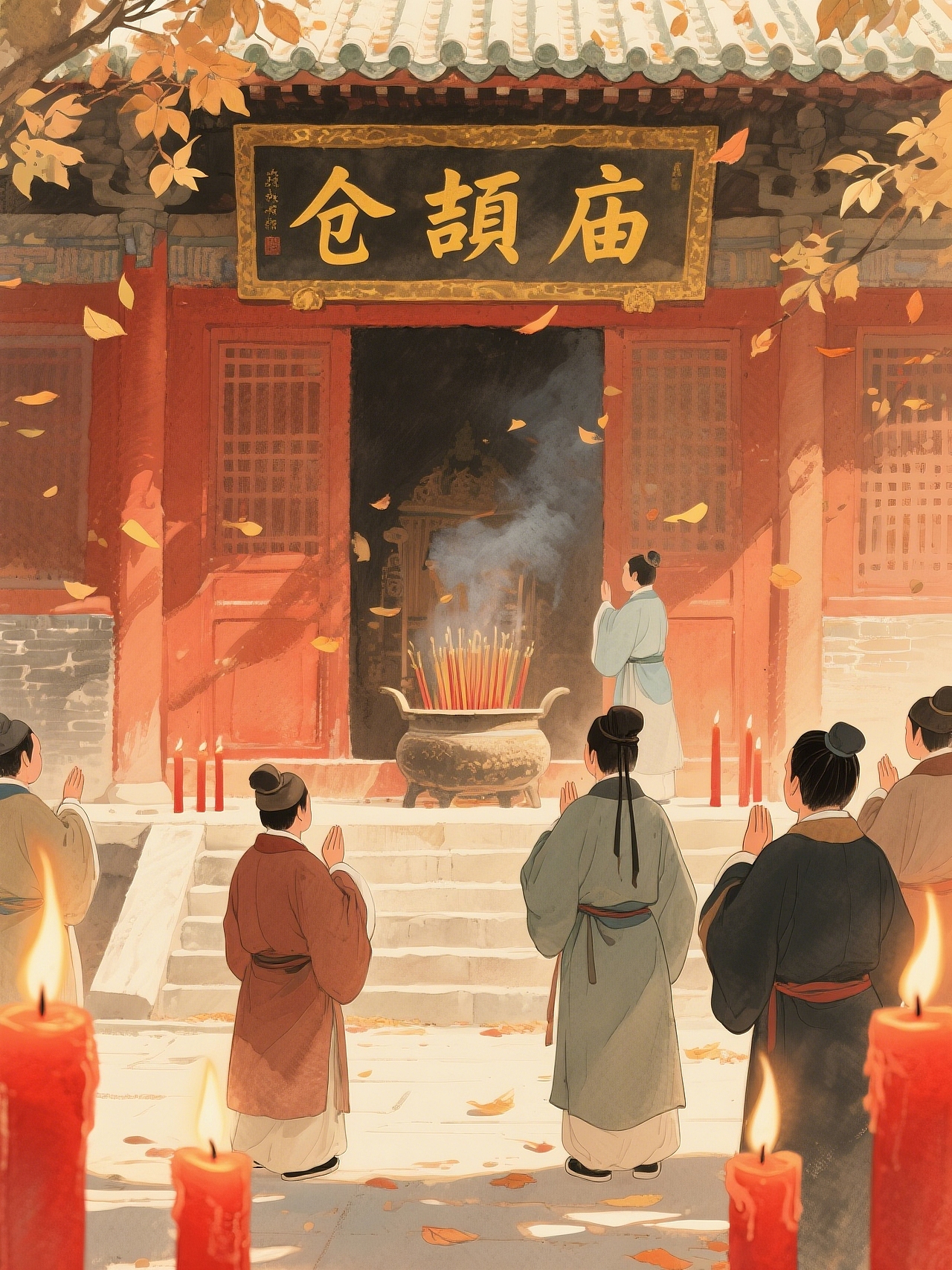 谷雨习俗,仓颉庙祭祀