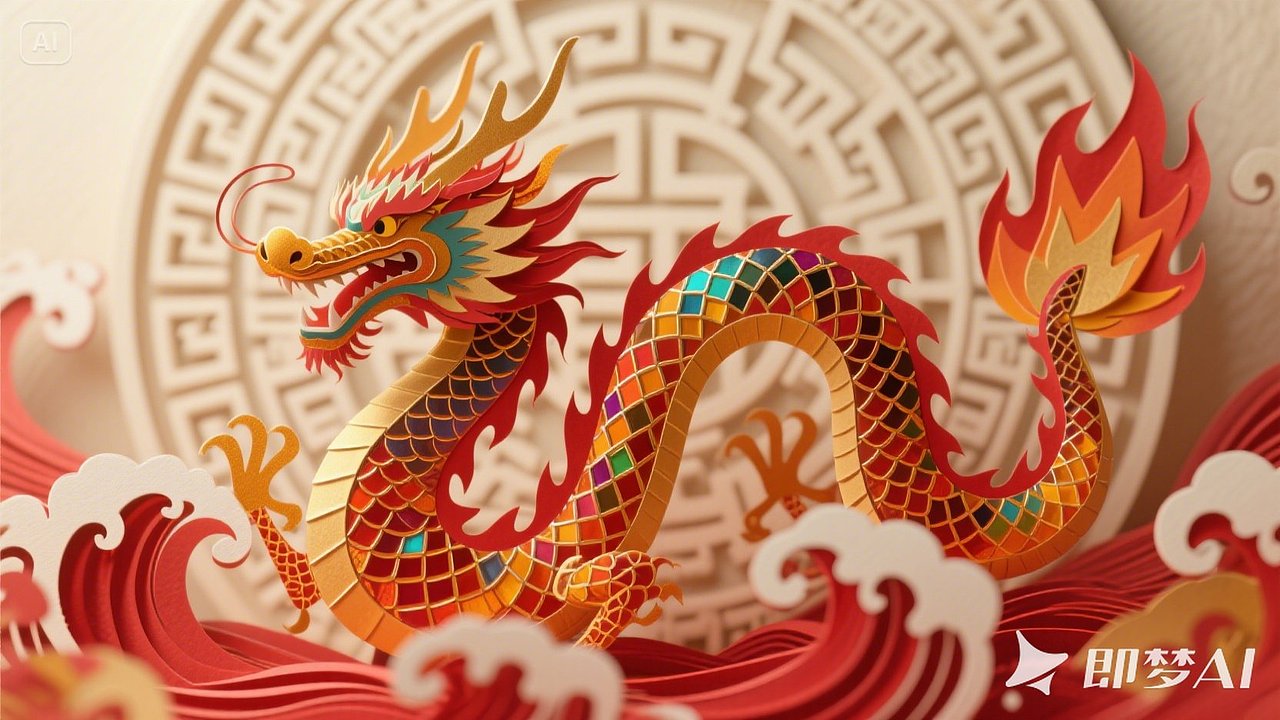 AI人工智能生成 十二生肖 鼠牛虎兔 龙蛇马羊 猴鸡狗猪