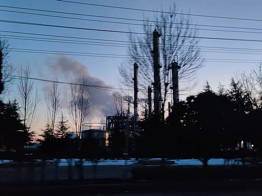 城市夕阳