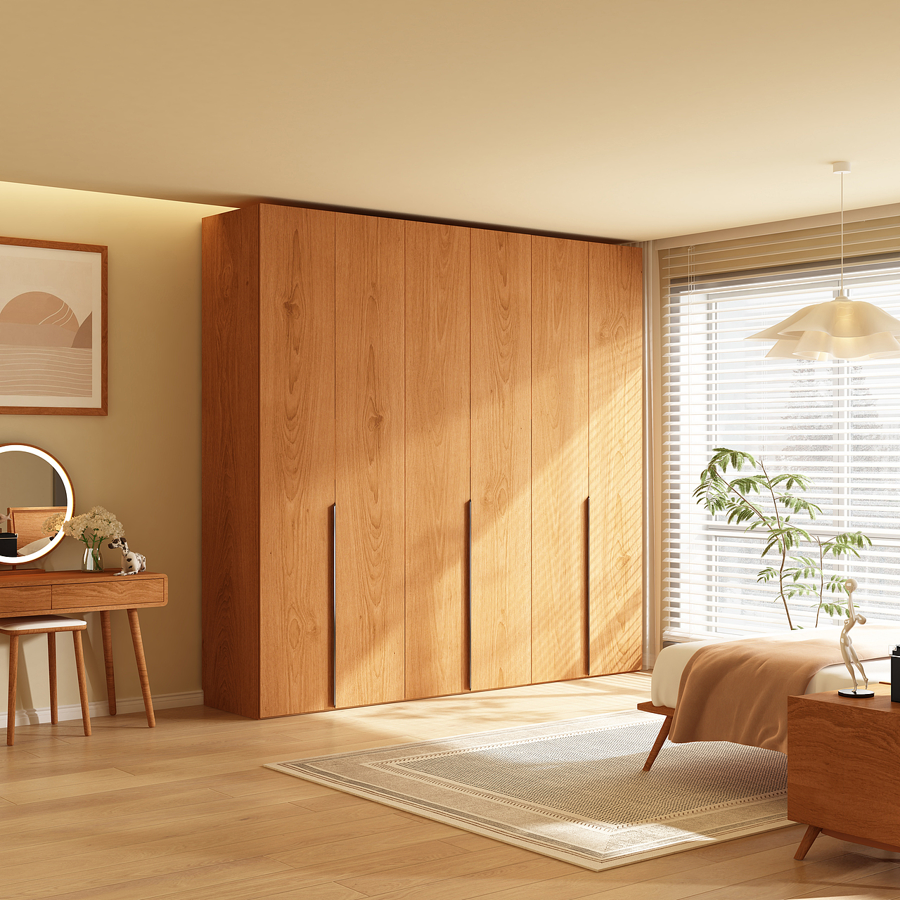 天猫京东-衣柜书桌-3D效果图