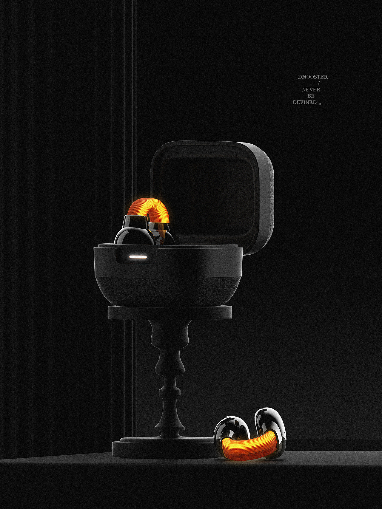 D MOOSTER® | D89 耳边的闪光点夹耳式蓝牙耳机