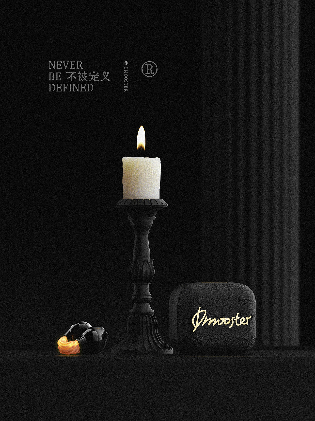 D MOOSTER® | D89 耳边的闪光点夹耳式蓝牙耳机