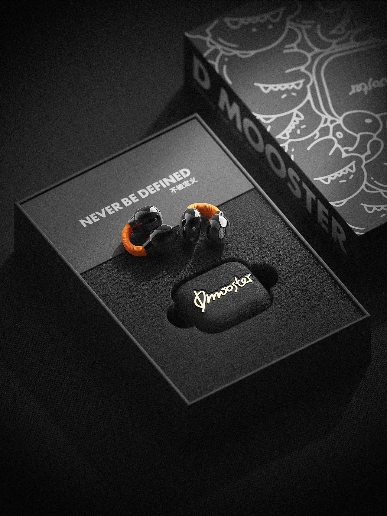 D MOOSTER® | D89 耳边的闪光点夹耳式蓝牙耳机