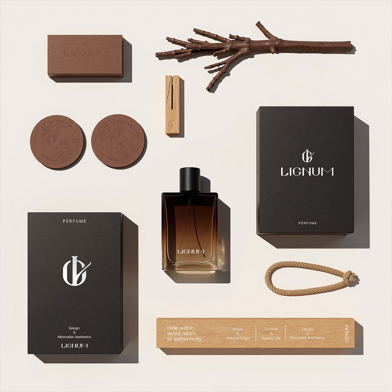 LIGNUM | AIGC辅助香水品牌全案设计