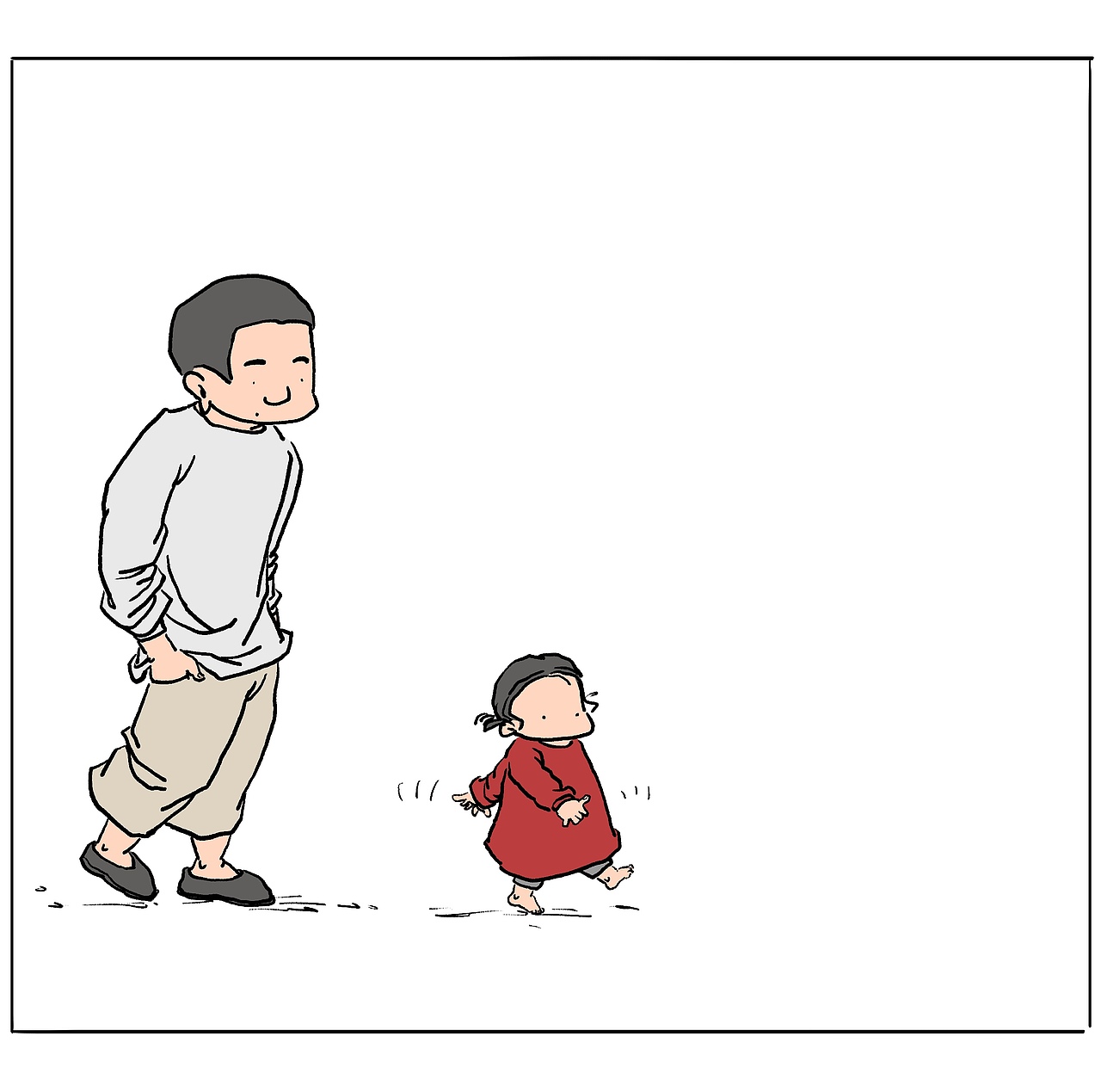 抱抱小时候的自己