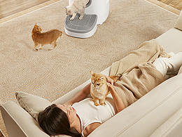 守萌员自动猫砂盆 丨宠物用品摄影