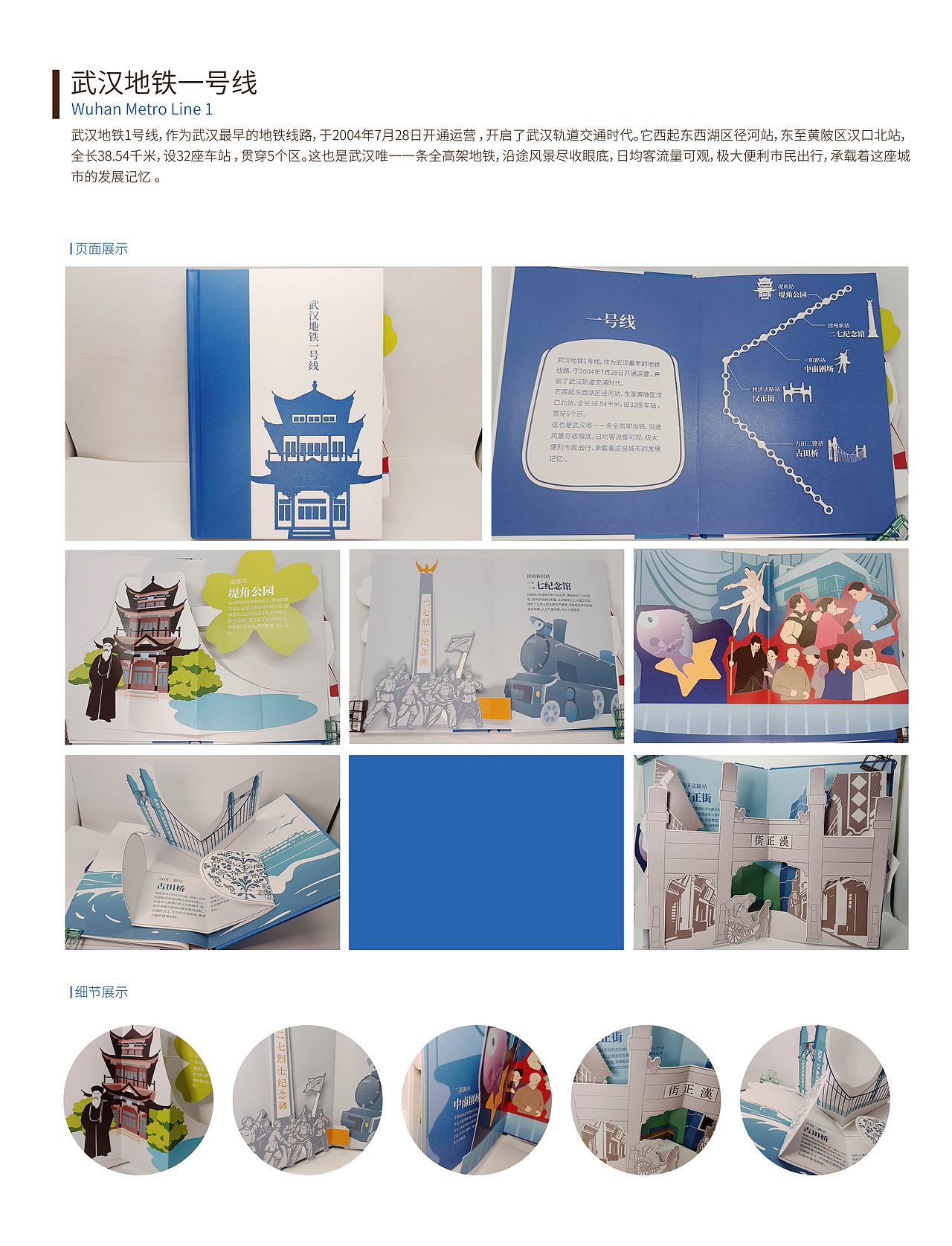 《地铁带你阅武汉》立体书设计丨毕设作品