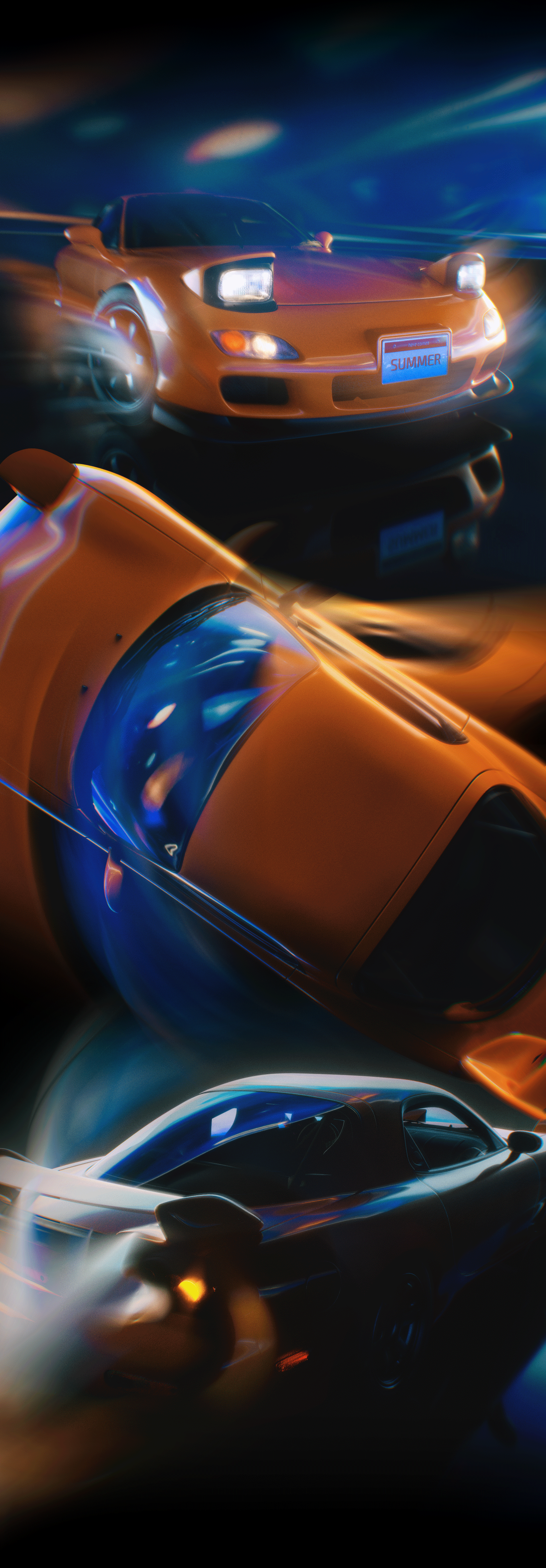Mazda RX-7「夏天吹吹风」（图ZMzg5MTU1NDU2） - 机械/交通 - 站酷设计师YumaoYumao原创素材 - 站酷ZCOOL